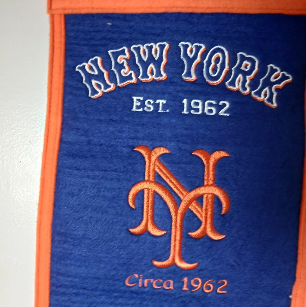 Winning Streak Sports Cooperstown Collection New York‎ Mets Wool Felt Banner MLB
